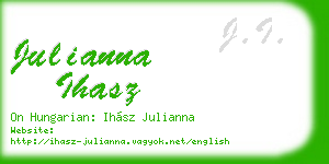 julianna ihasz business card