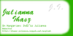 julianna ihasz business card